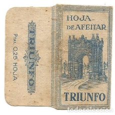 Antigüedades: FUNDA HOJA DE AFEITAR TRIUNFO PTAS 0,25. Lote 401335684