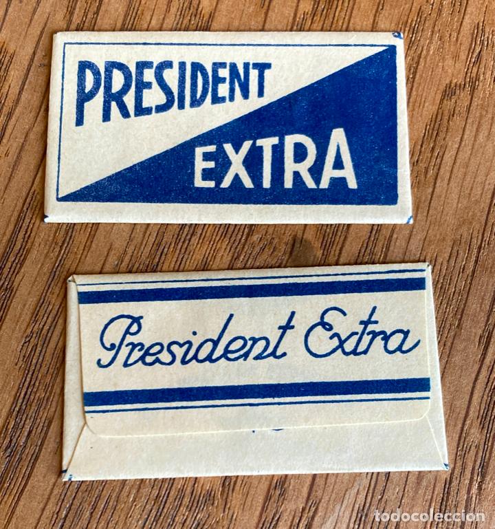 Antig&uuml;edades: CAJA COMPLETA HOJAS DE AFEITAR - PRESIDENT EXTRA - Foto 3