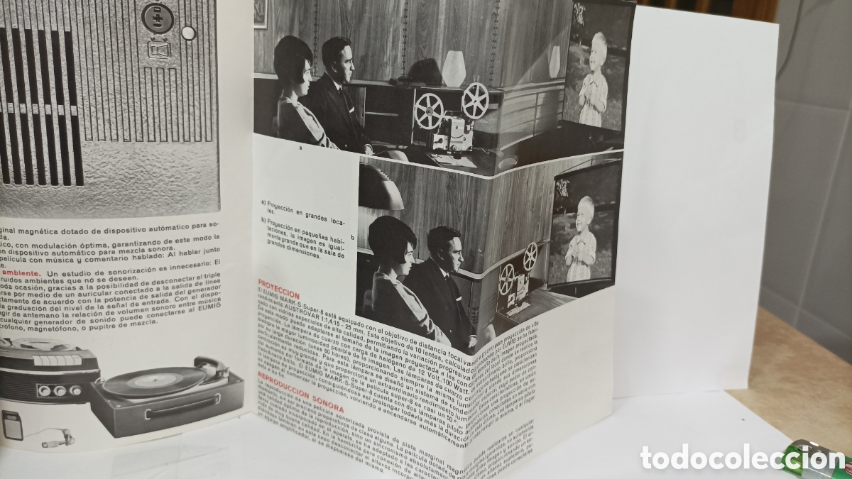 Antig&uuml;edades: Publicidad proyector Eumig Mark S super 8 . Eumig Mark DL - Foto 5