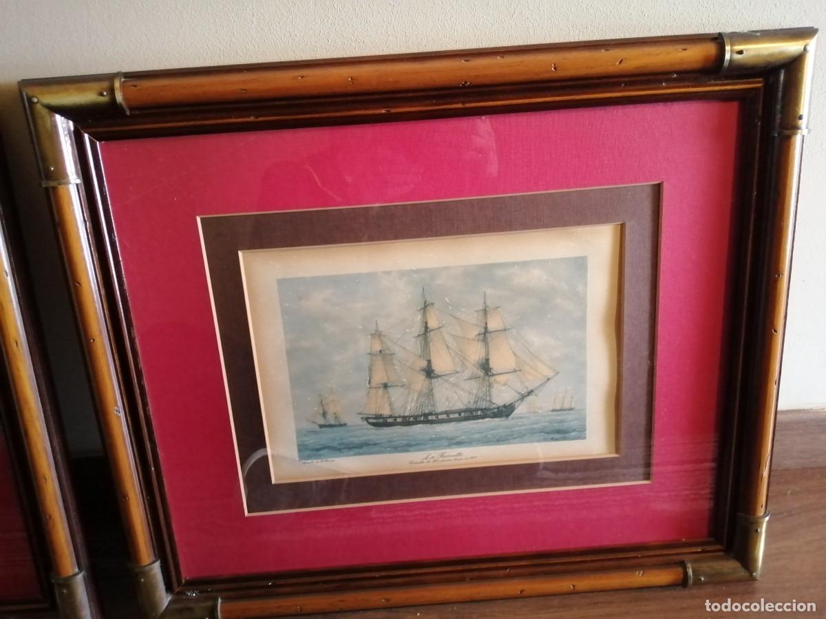 Antig&uuml;edades: Bonito cuadro con l&aacute;mina naval - Foto 1