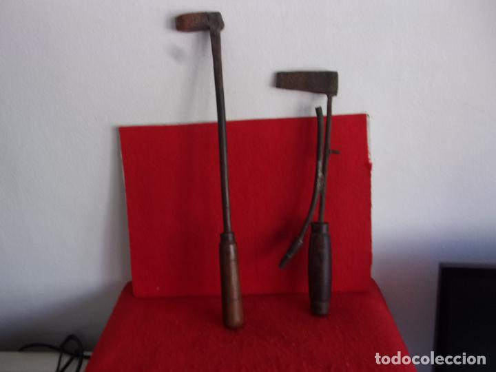 Antiques: lote 2 cautin para soldar antiguos,gran tama&ntilde;o,cabeza cobre