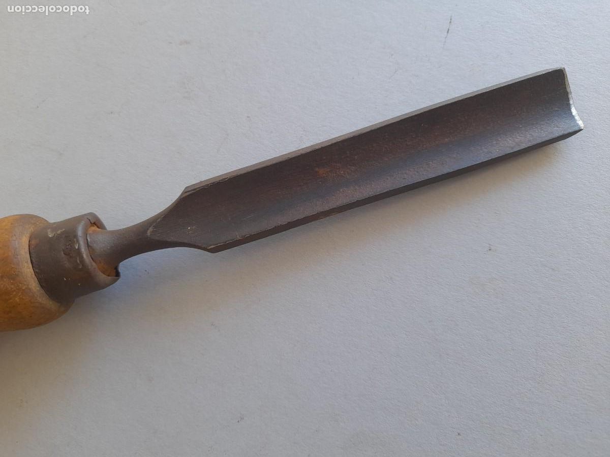 Antig&uuml;edades: gubia abaca, con corte de 19mm aprox, 26,5cm aprox - Foto 2