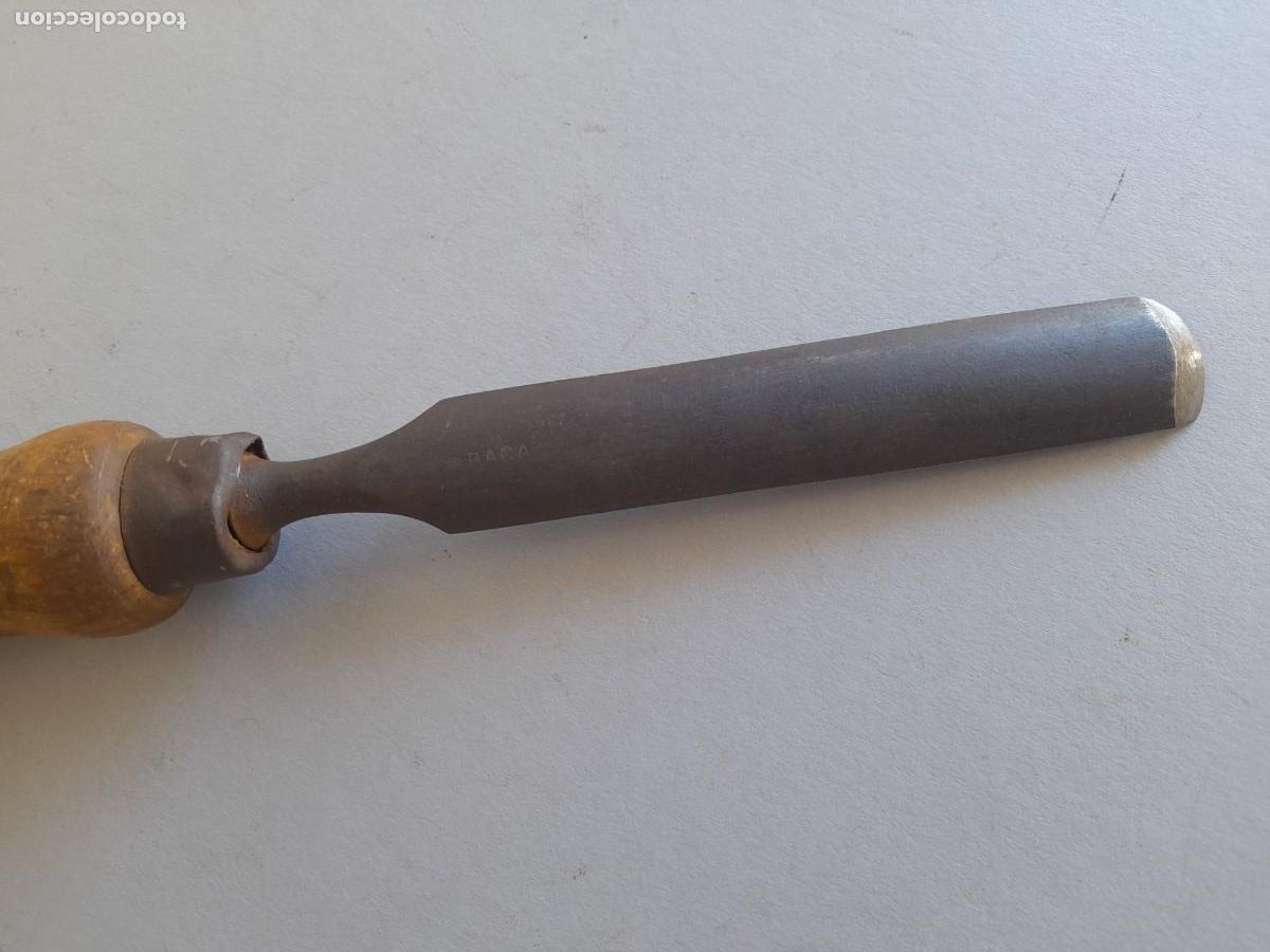 Antig&uuml;edades: gubia abaca, con corte de 19mm aprox, 26,5cm aprox - Foto 3