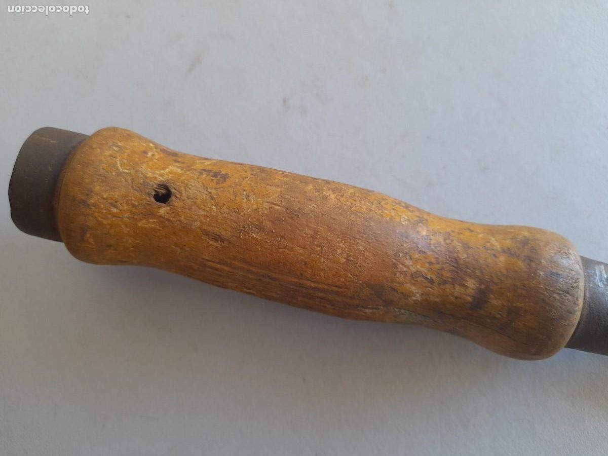 Antig&uuml;edades: gubia abaca, con corte de 19mm aprox, 26,5cm aprox - Foto 4