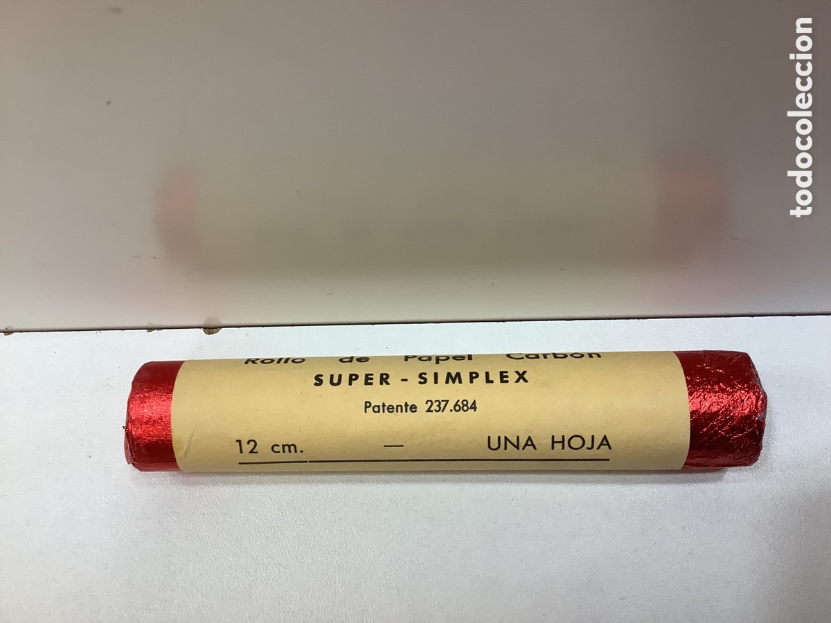 Antig&uuml;edades: ROLLOS DE PAPEL CARB&Oacute;N SIMPLEX 1 HOJA 12 CM - Foto 2