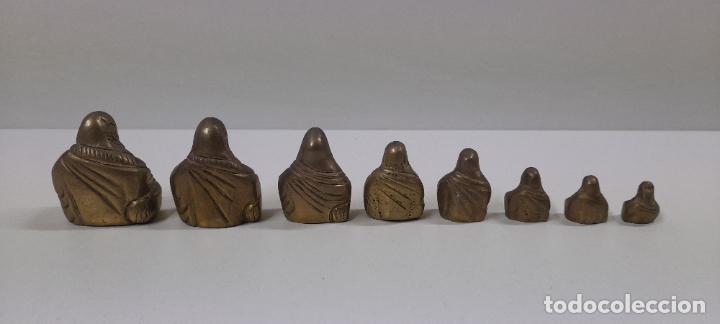 Antig&uuml;edades: CONJUNTO DE PESAS - BUDA . MIRAR MARCAJE LETRAS CHINAS - Foto 3
