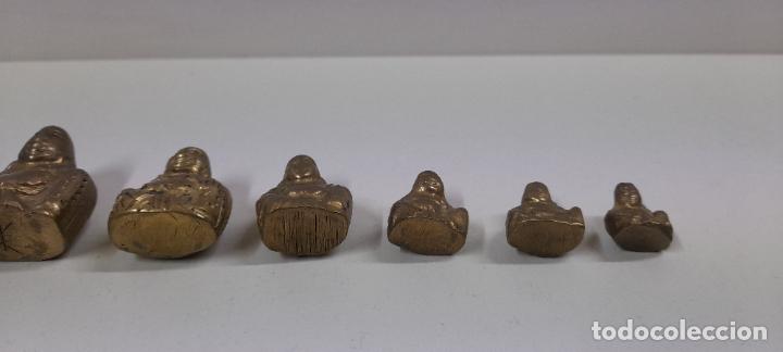 Antig&uuml;edades: CONJUNTO DE PESAS - BUDA . MIRAR MARCAJE LETRAS CHINAS - Foto 11
