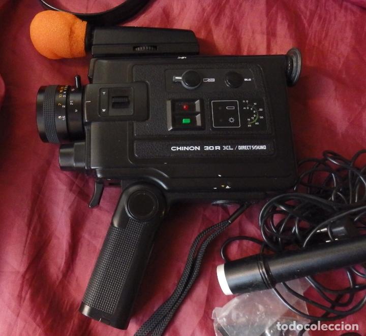 Antig&uuml;edades: VIDEOCAMARA CHINON 30R XL CON MICROFONO Y FUNDA Y MANUAL - Foto 1