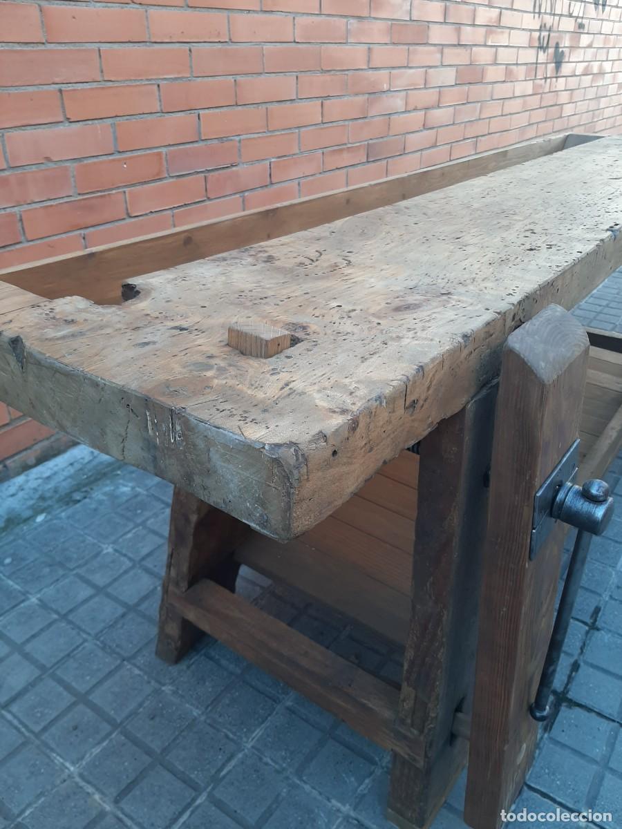 Antig&uuml;edades: banco de carpintero restaurado - Foto 3