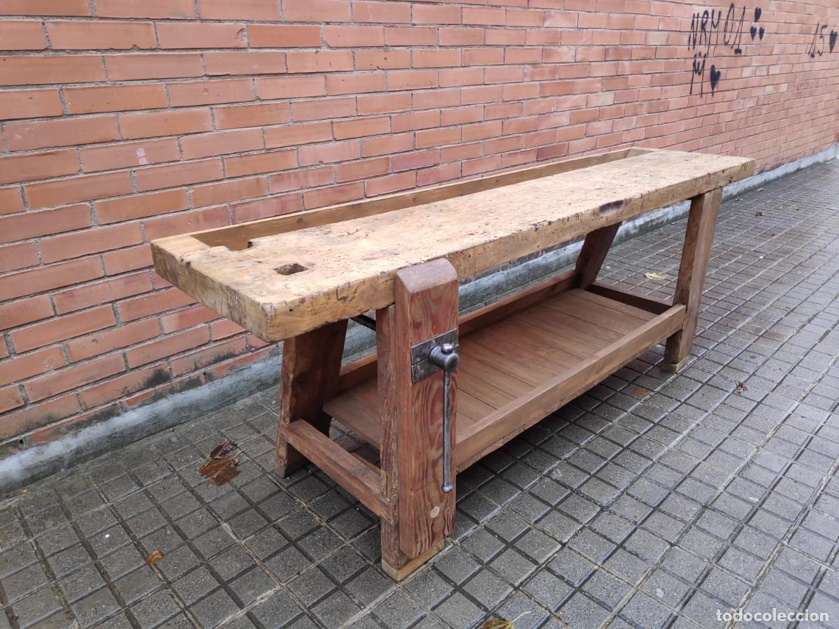 Antig&uuml;edades: banco de carpintero restaurado - Foto 8