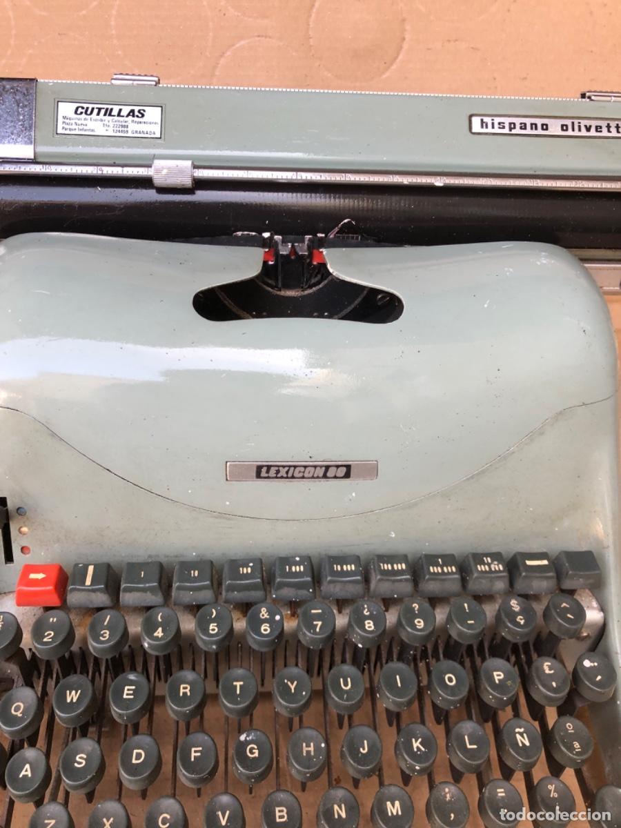 Antig&uuml;edades: M&aacute;quina de escribir Olivetti Lexicon 80 - Foto 4