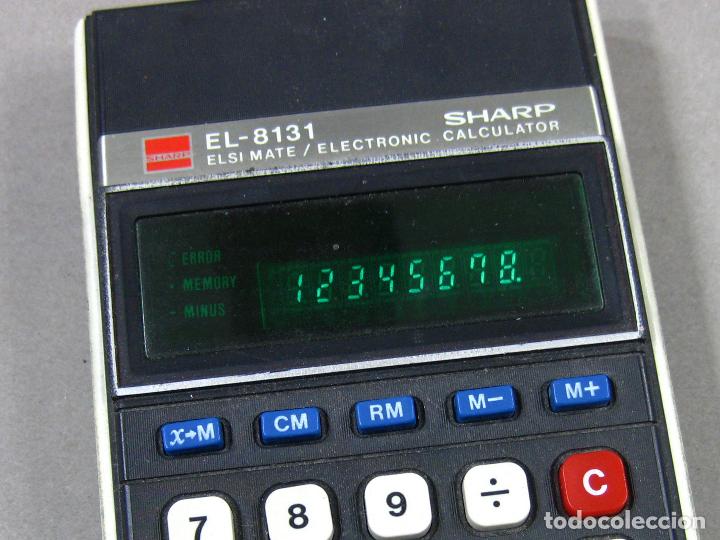 Antig&uuml;edades: CALCULADORA SHARP EL- 8131. ELSI MATE ELECTRONIC CALCULATOR - Foto 2