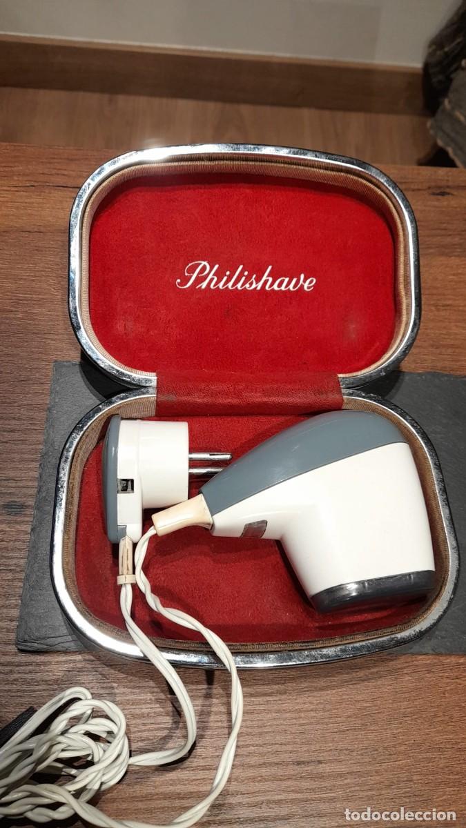 Antig&uuml;edades: MAQUINA de AFEITAR PHILIPS PHILISHAVE con ESTUCHE Funciona - Foto 3