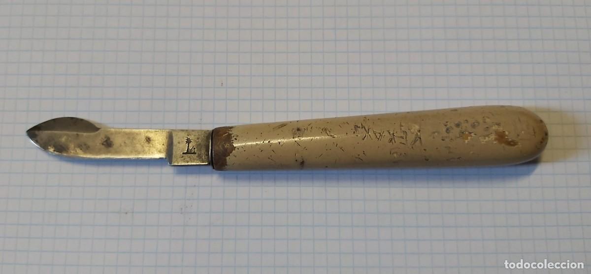 Antig&uuml;edades: Cuchillo de farmacia, con marcas - Foto 1