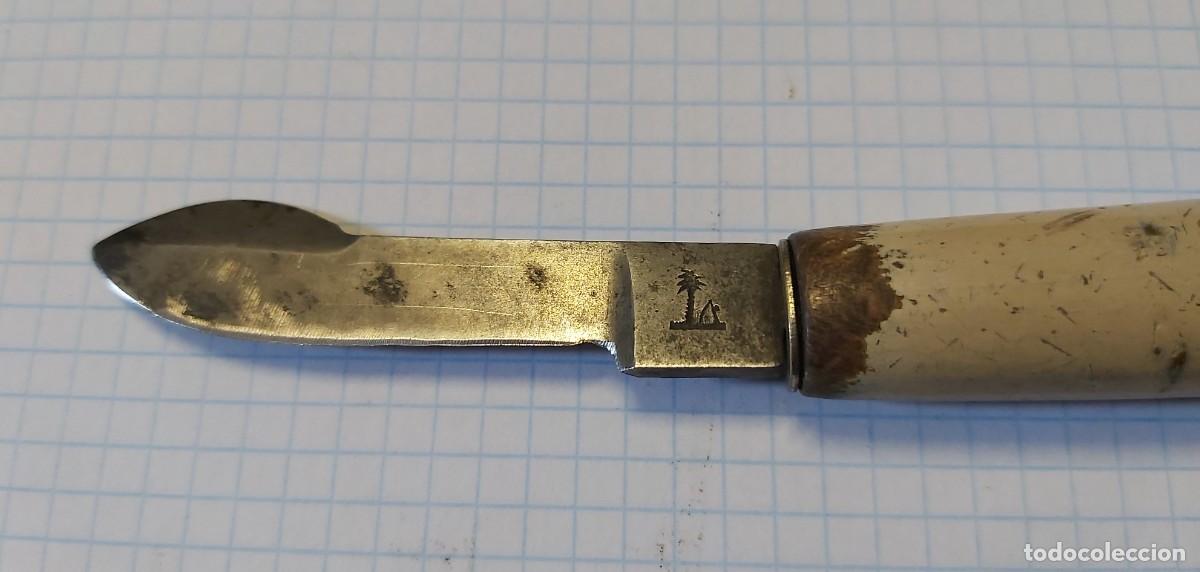 Antig&uuml;edades: Cuchillo de farmacia, con marcas - Foto 2