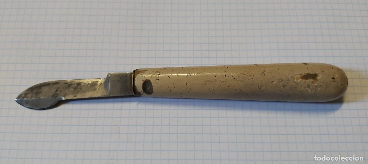 Antig&uuml;edades: Cuchillo de farmacia, con marcas - Foto 4