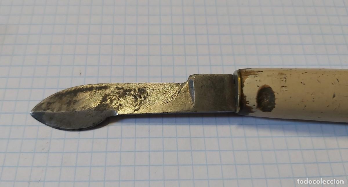 Antig&uuml;edades: Cuchillo de farmacia, con marcas - Foto 6