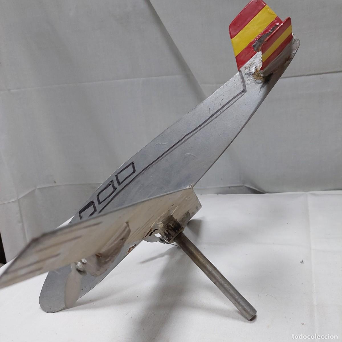 Antig&uuml;edades: Veleta de hierro forma de avi&oacute;n - Foto 3