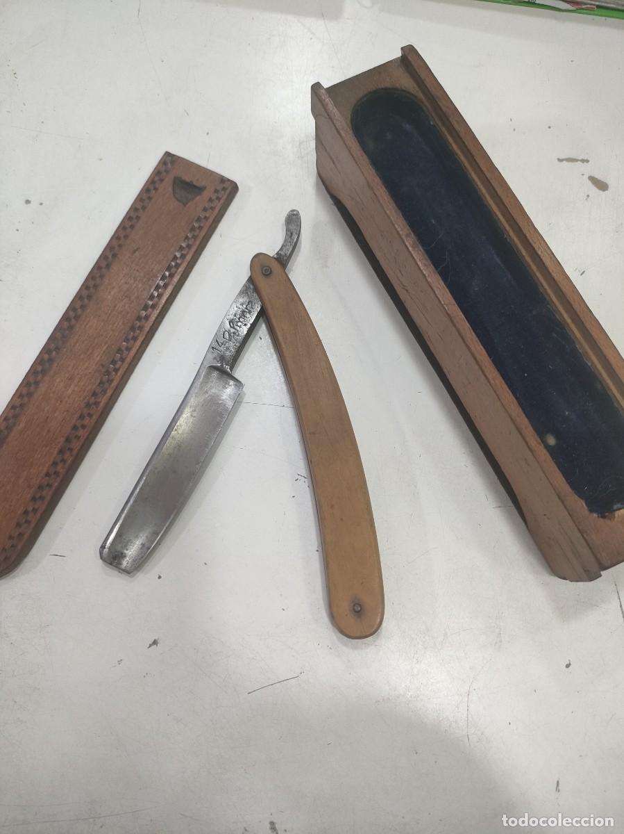 antiguo cuero afilador para navajas barbero - Compra venta en todocoleccion