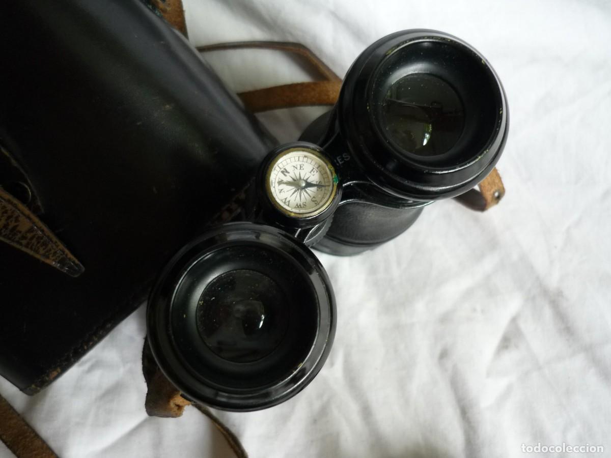 Antig&uuml;edades: Prism&aacute;ticos con br&uacute;jula, funda original, br&uacute;jula funcionando - Foto 3