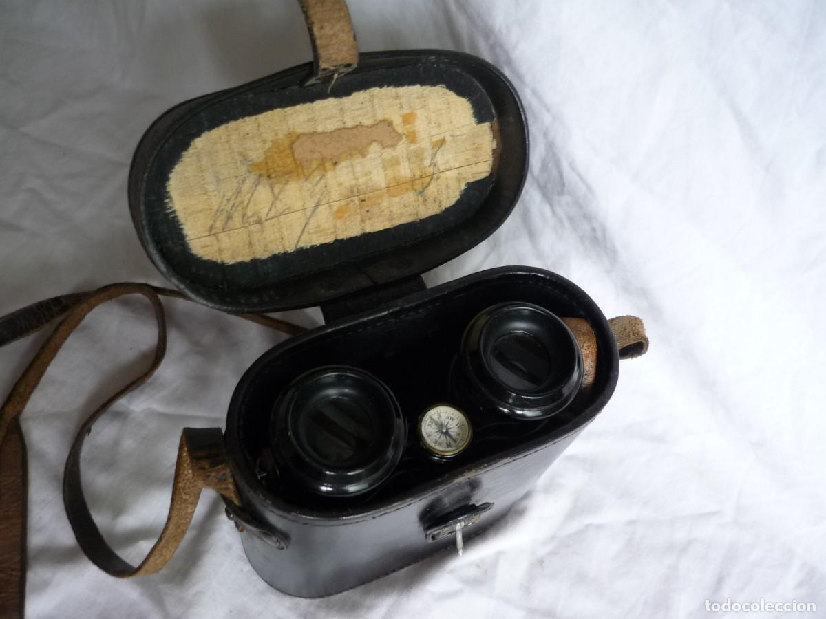Antig&uuml;edades: Prism&aacute;ticos con br&uacute;jula, funda original, br&uacute;jula funcionando - Foto 14