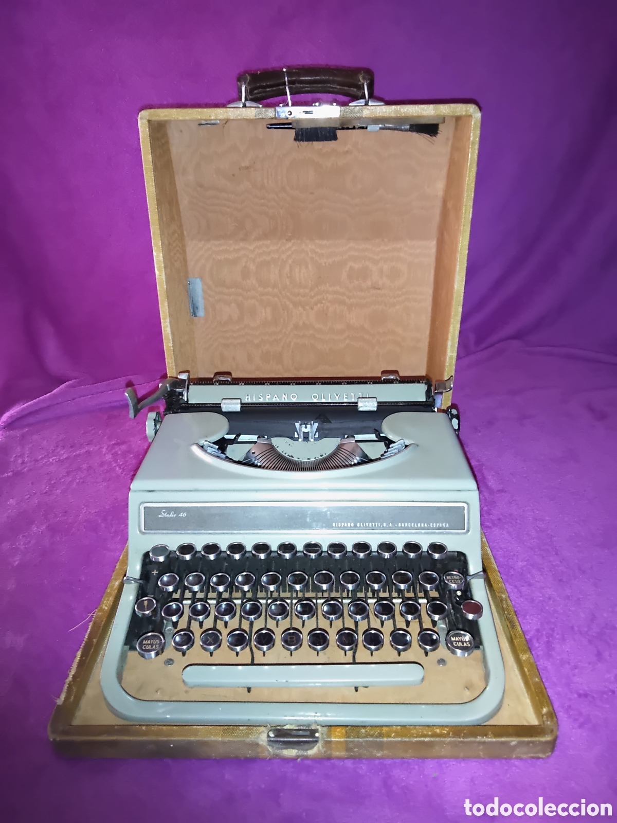 Antig&uuml;edades: M&Aacute;QUINA DE ESCRIBIR HISPANO OLIVETTI ESTUDIO 46 - Foto 2