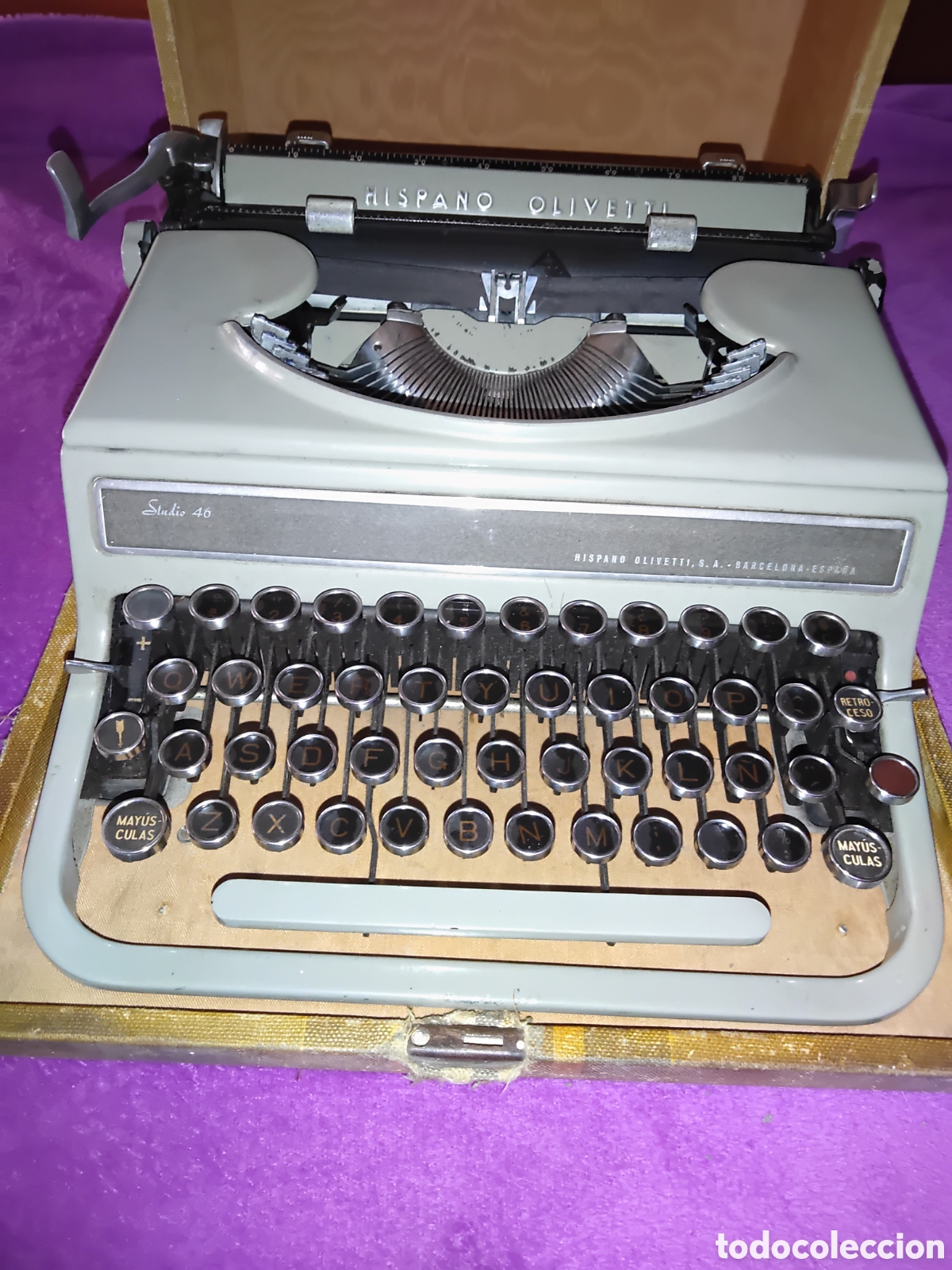 Antig&uuml;edades: M&Aacute;QUINA DE ESCRIBIR HISPANO OLIVETTI ESTUDIO 46 - Foto 1