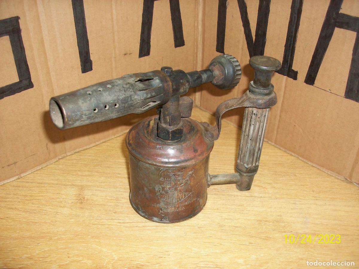 antiguo soplete de fontanero soldador - ver fot - Compra venta en  todocoleccion