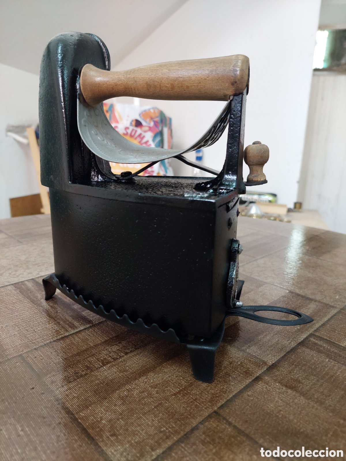 Antig&uuml;edades: Plancha carb&oacute;n hierro - Foto 5