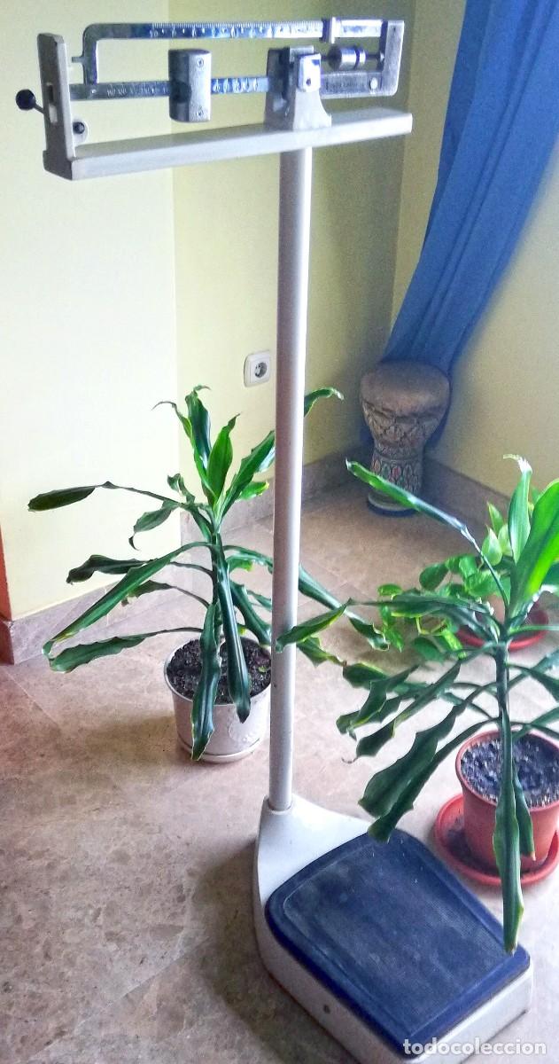 Antiques: B&aacute;scula pesapersonas antigua