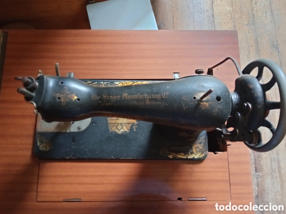 Antig&uuml;edades: Maquina de Coser Antigua Singer - Foto 3
