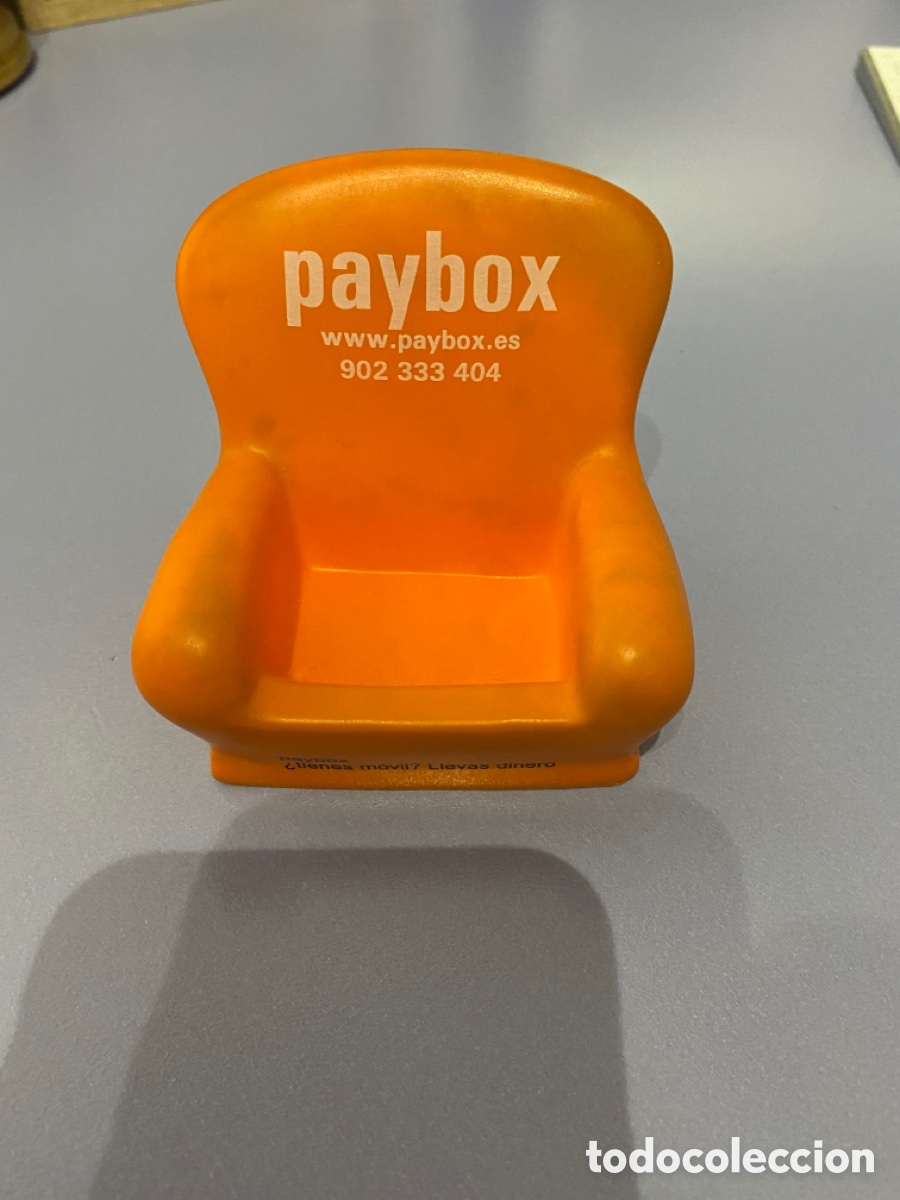 Tel&eacute;fonos: Sillon soporta m&oacute;viles de principios de siglo. Paybox. - Foto 1