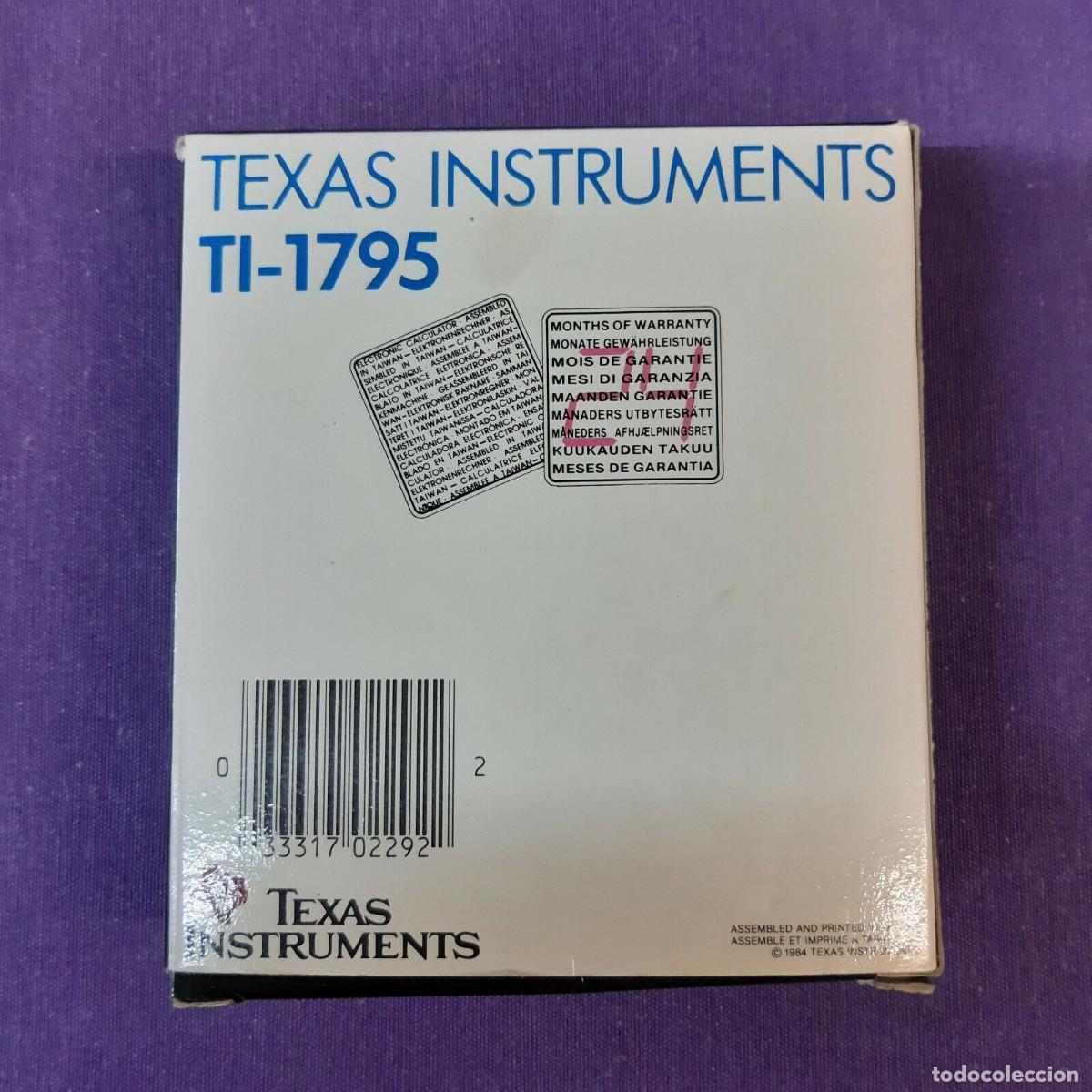 Antig&uuml;edades: Calculadora TEXAS INSTRUMENTS TI-1795 - Foto 3