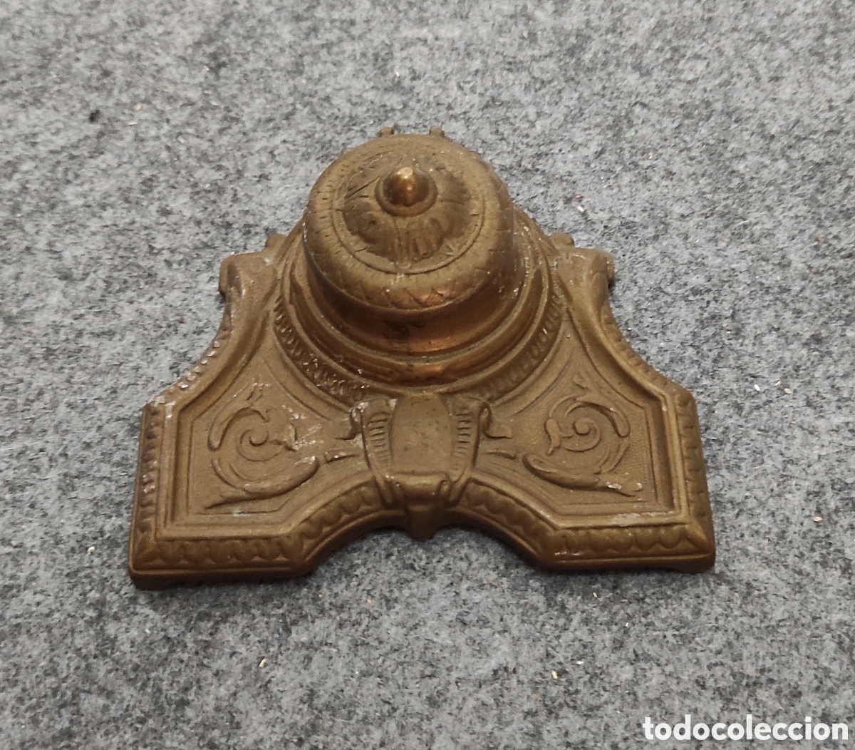 Antig&uuml;edades: TINTERO ANTIGUO BRONCE BREVET S.XIX - Foto 5