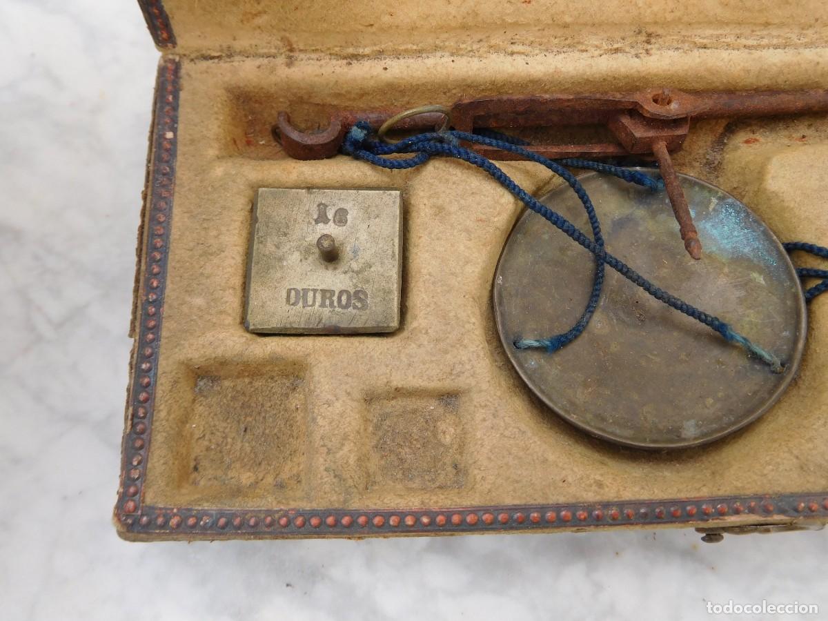 Antig&uuml;edades: Balanza antigua con caja - Foto 6