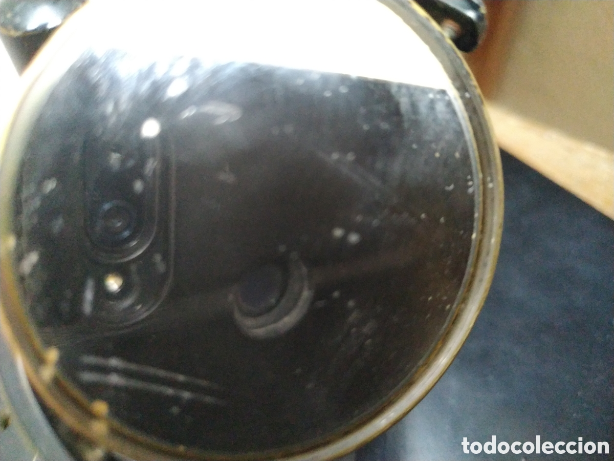 Antig&uuml;edades: Base microspio antiguo lat&oacute;n - Foto 6