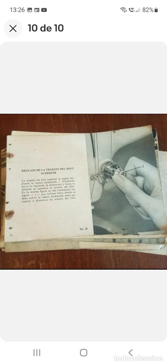 Antig&uuml;edades: M&aacute;quina de coser alfamatic con motor - Foto 3