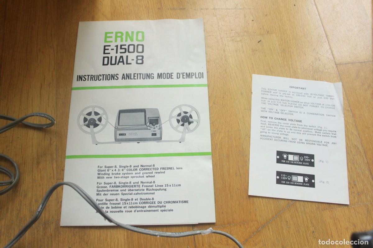 Antig&uuml;edades: EDITOR DE VIDEO MOVIOLA E-1500 D-8 ERNO - Foto 8