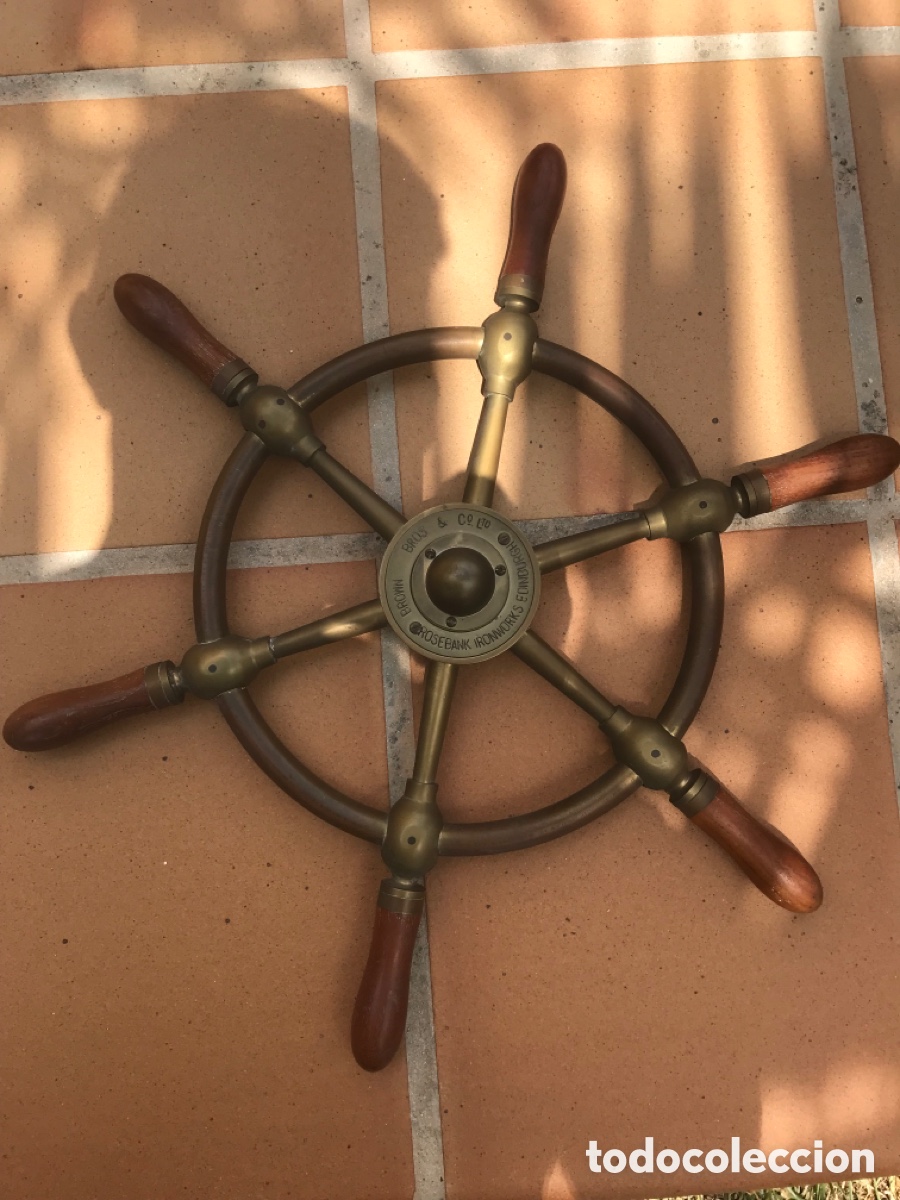 Antig&uuml;edades: Tim&oacute;n Brown Bros & Co con soporte. - Foto 4