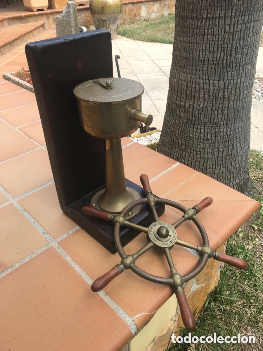 Antig&uuml;edades: Tim&oacute;n Brown Bros & Co con soporte. - Foto 15
