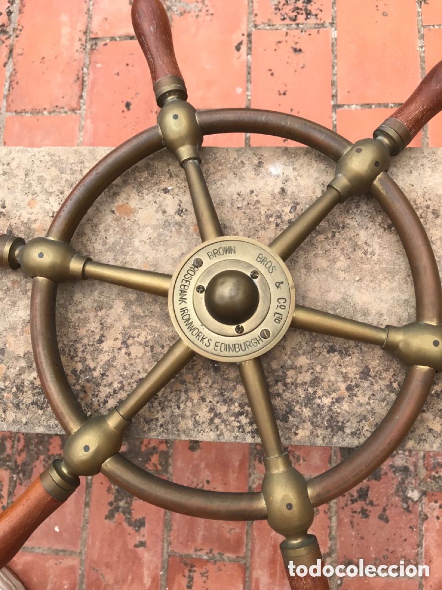 Antig&uuml;edades: Tim&oacute;n Brown Bros & Co con soporte. - Foto 22