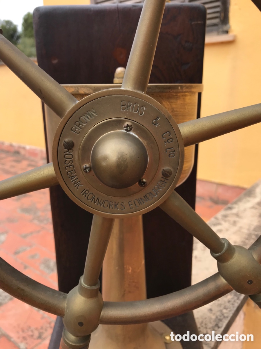 Antig&uuml;edades: Tim&oacute;n Brown Bros & Co con soporte. - Foto 25