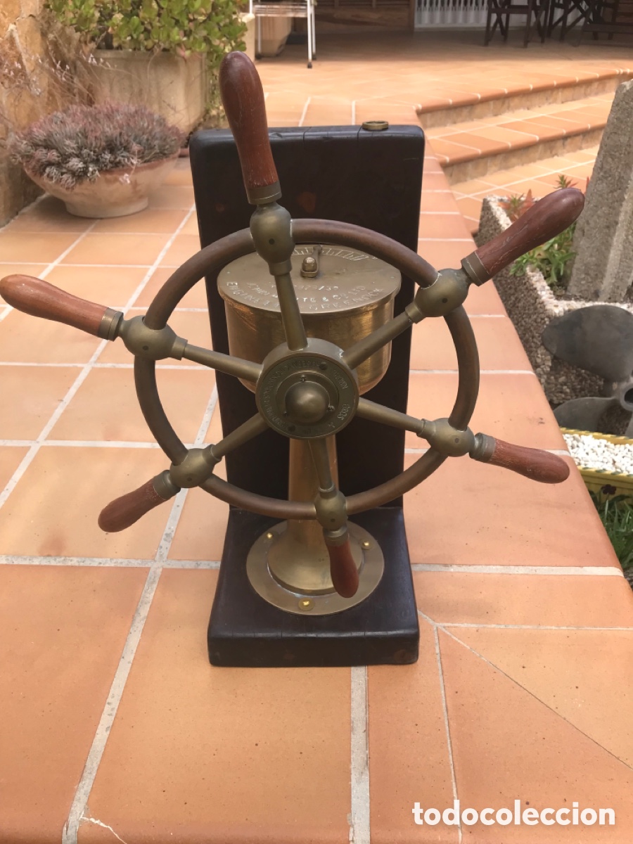 Antig&uuml;edades: Tim&oacute;n Brown Bros & Co con soporte. - Foto 1