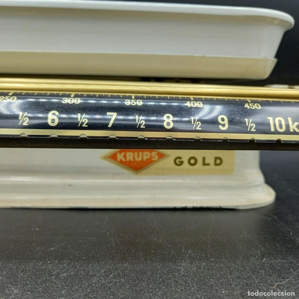 Antig&uuml;edades: B&aacute;scula Krups Gold - Foto 3