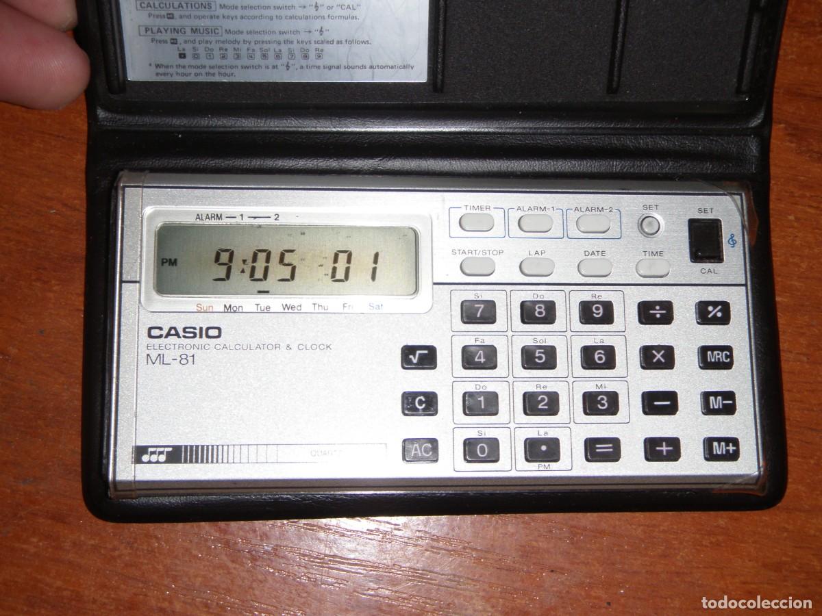 Antig&uuml;edades: CALCULADORA MUSICAL Y RELOJ CASIO ML-81 ML81 FUNCIONANDO BIEN - Foto 4