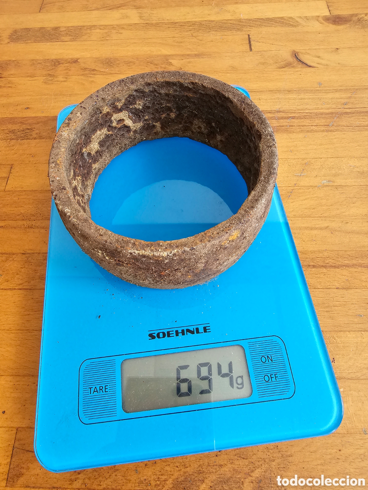 Antig&uuml;edades: 2 arandelas de hierro, de tuber&iacute;a de agua probablemente . - Foto 5