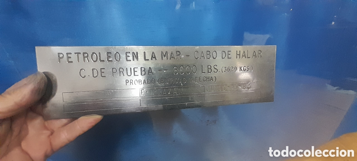 Antig&uuml;edades: Placa original de la Fragata Baleares - Foto 5