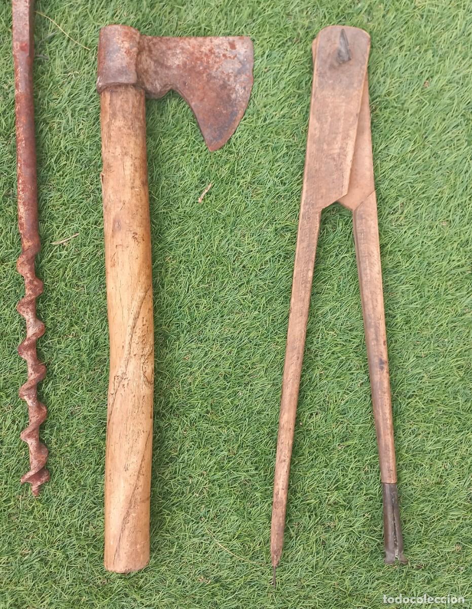 Antig&uuml;edades: LOTE ANTIGUAS HERRAMIENTAS CARPINTERO , CARPINTERIA - Foto 3