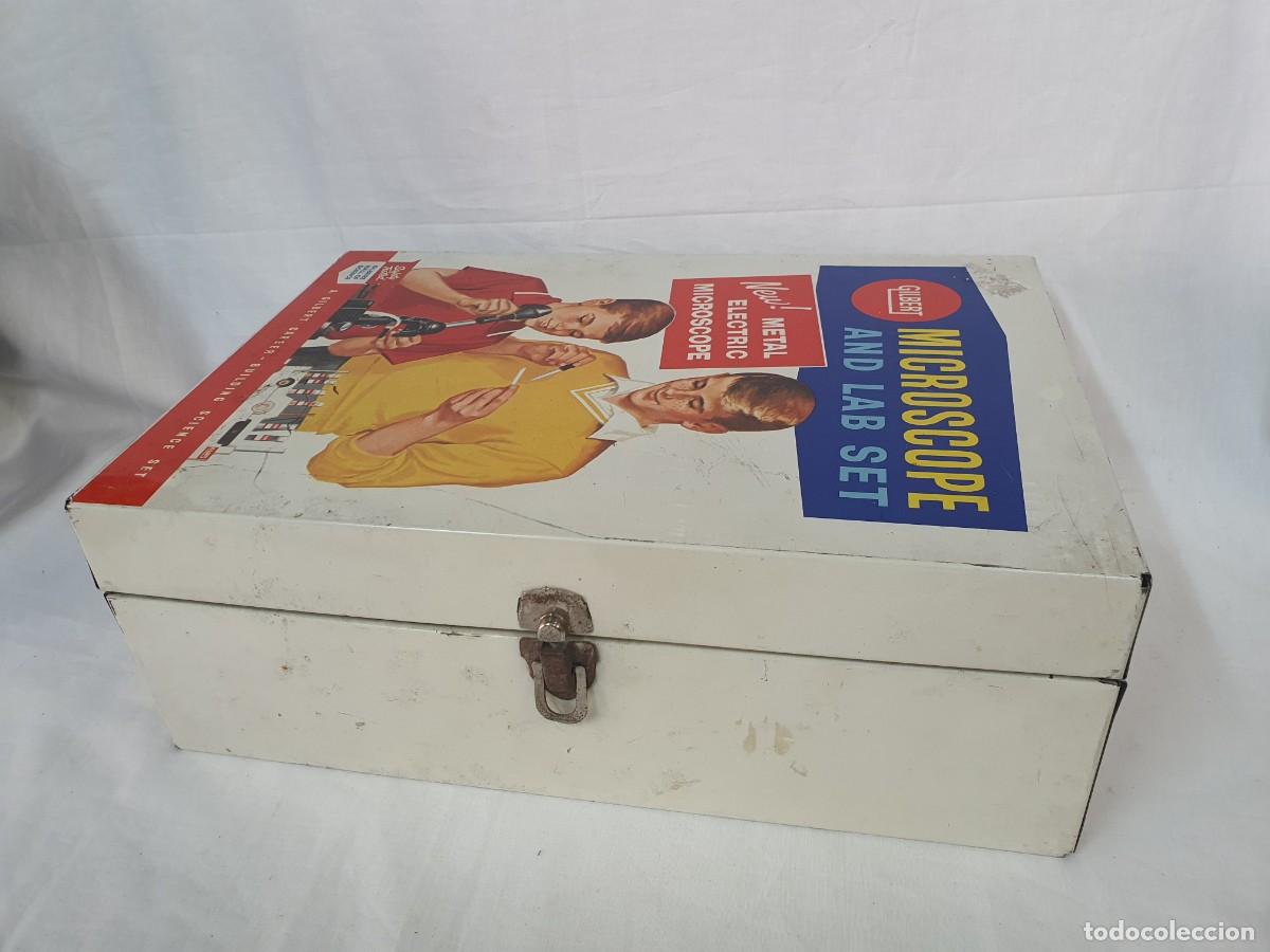 Antig&uuml;edades: Caja de microsc&oacute;pio Gilbert, USA a&ntilde;os 60. - Foto 3