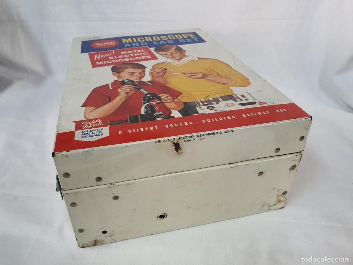Antig&uuml;edades: Caja de microsc&oacute;pio Gilbert, USA a&ntilde;os 60. - Foto 4